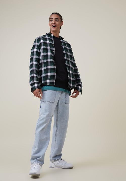 Cotton On - Oversized crew sweater - washed black