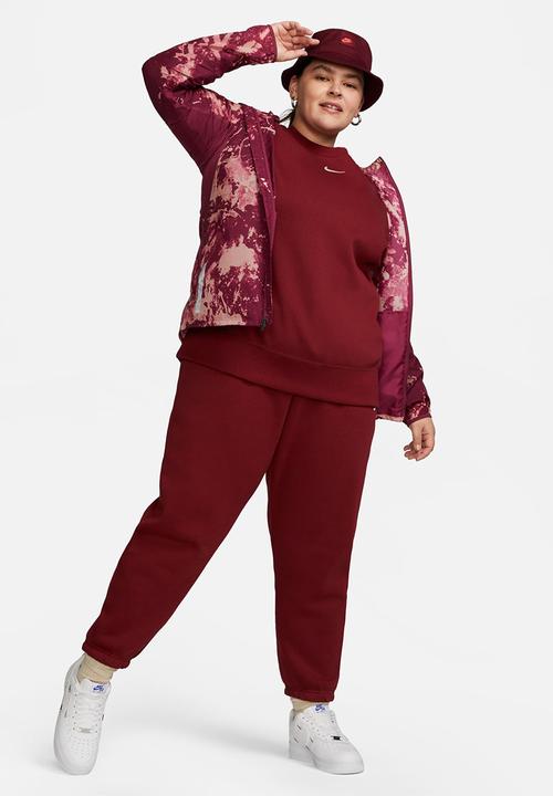 Nike - Plus w nsw phnx flc os crew - team r/white