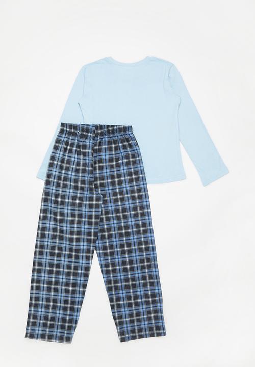 Pop Candy - Flannel pj set - blue