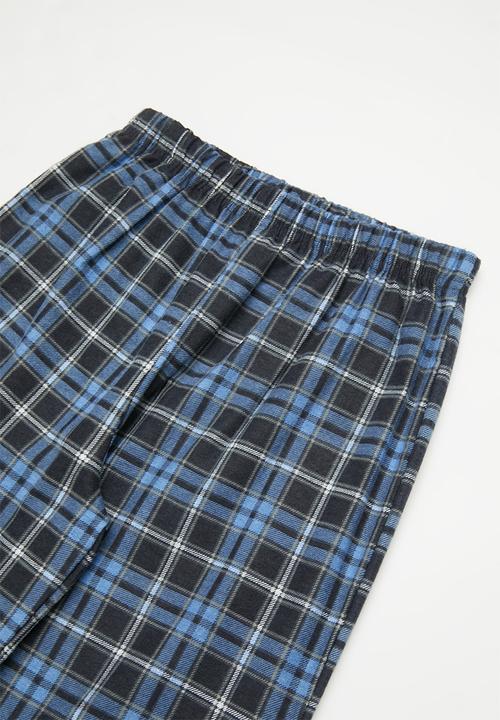 Pop Candy - Flannel pj set - blue