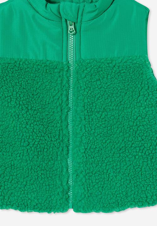 Cotton On - Freddie puffer vest - green splash