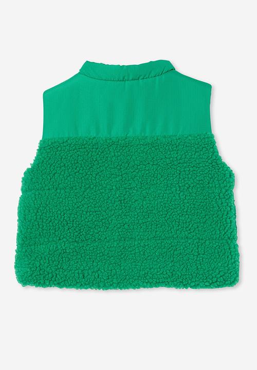 Cotton On - Freddie puffer vest - green splash