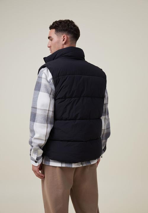Cotton On - Recycled puffer vest - black