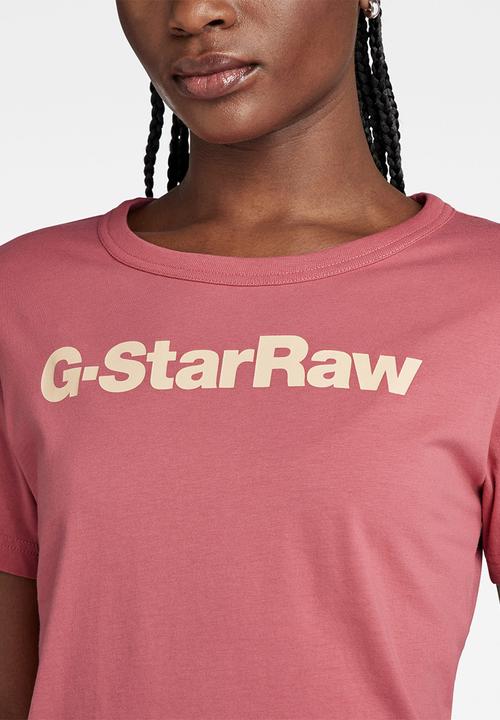 G-STAR - Gs gr slim r t - pink ink