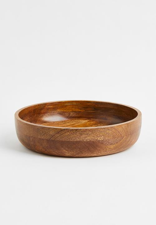 Mango wood salad bowl - brown/mango wood