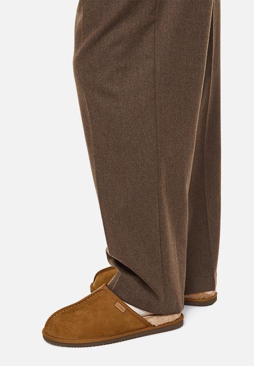 H&M - Pile-lined slippers - brown