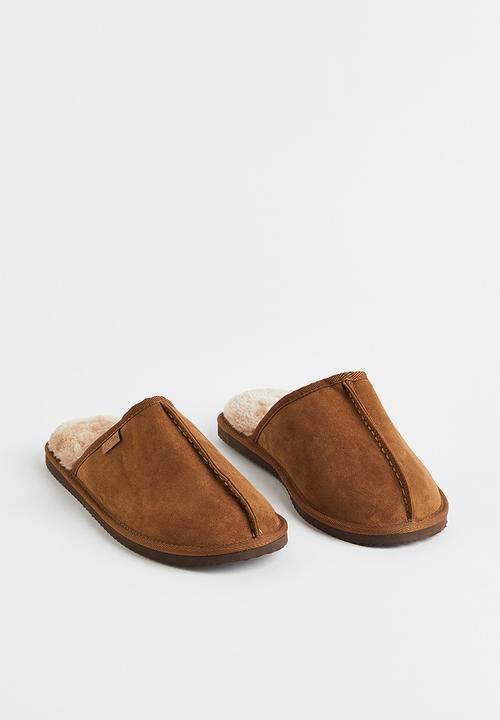H&M - Pile-lined slippers - brown
