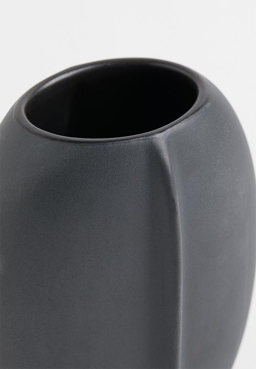 H&M - Stoneware toothbrush mug - anthracite grey
