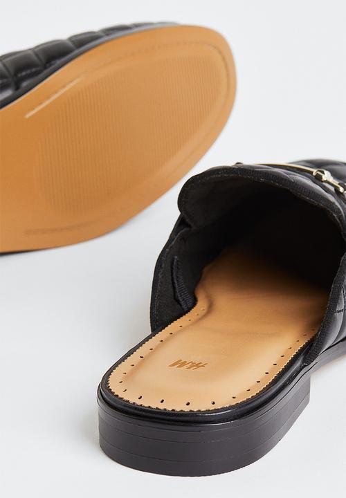 H&M - Quilted mule loafers - black