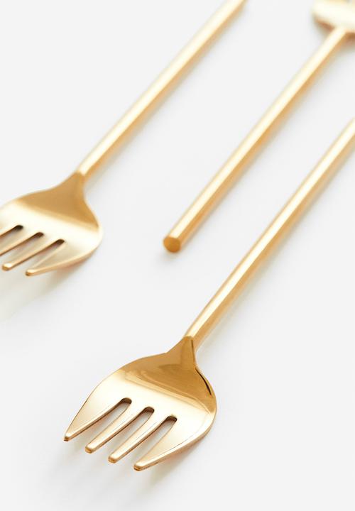 H&M - 3 Pack forks - gold-coloured
