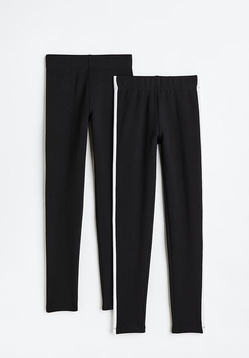 H&M - 2-Pack leggings - black