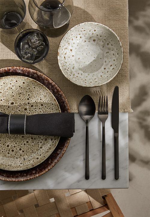 H&M - 3-pack cutlery - black/matt