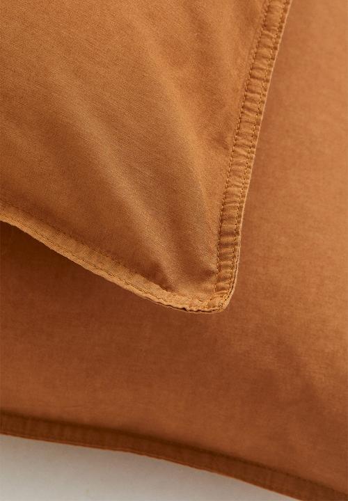 H&M - 2-pack cotton pillowcases - brown