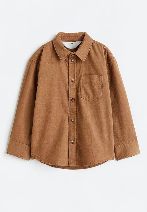 H&M - Corduroy shirt - dark beige