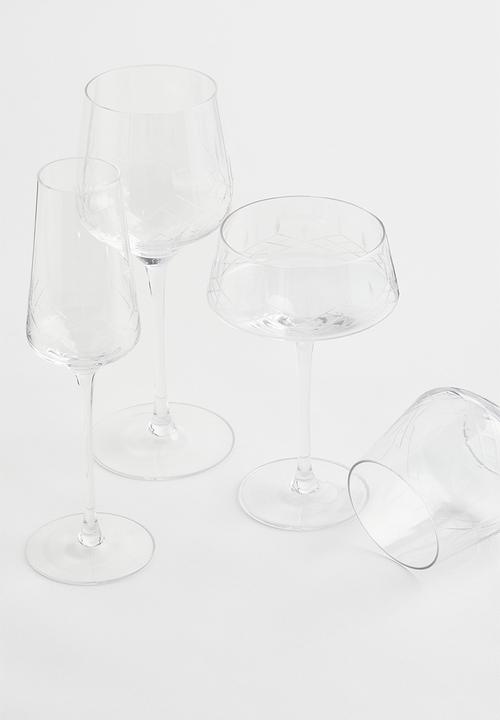 H&M - Wine glass - clear glass