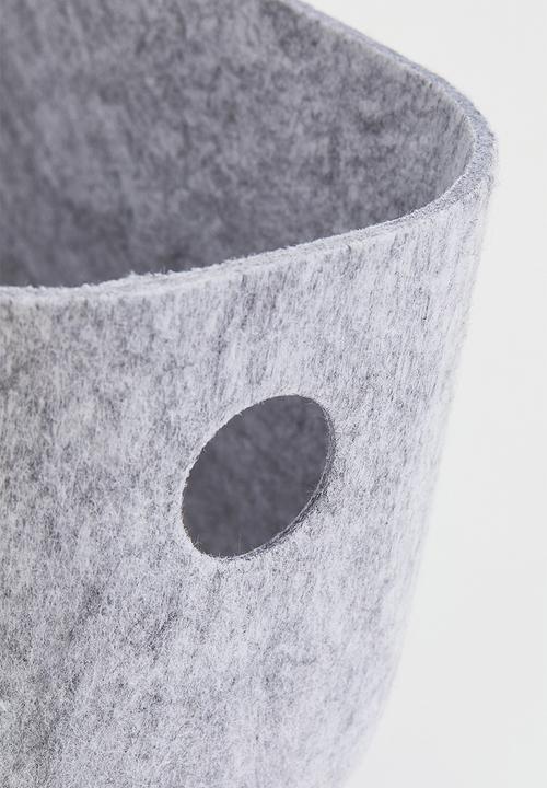 H&M - Felted storage basket - light grey