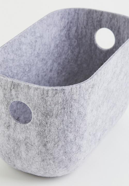 H&M - Felted storage basket - light grey