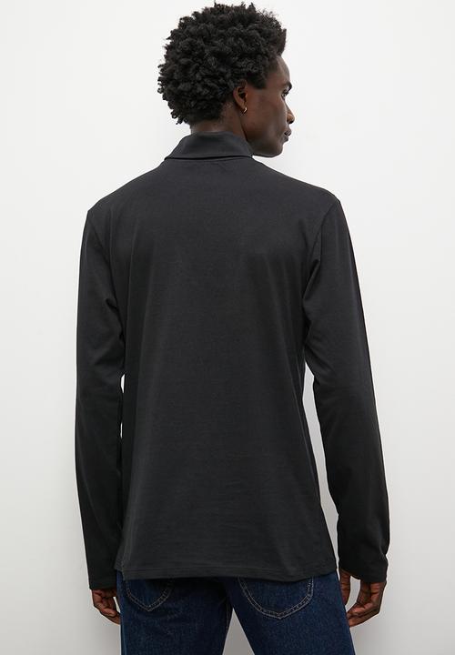 Superbalist - 2-Pack milan long sleeve roll neck tee - black & white