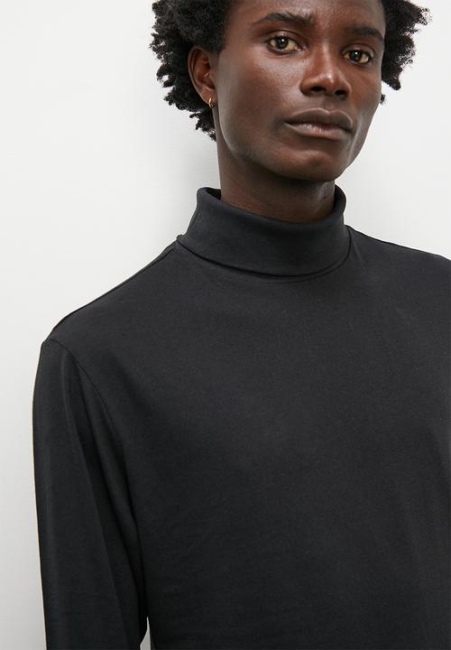 Superbalist - 2-Pack milan long sleeve roll neck tee - black & white