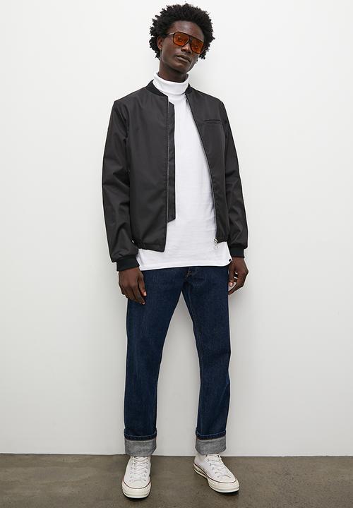 Superbalist - 2-Pack milan long sleeve roll neck tee - black & white