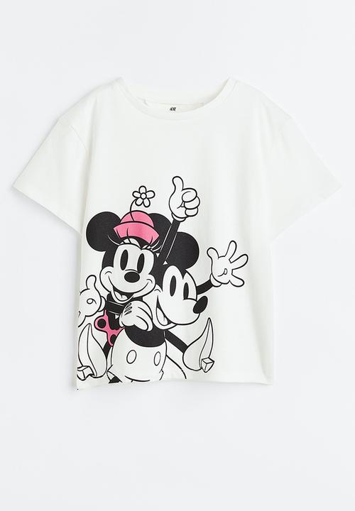 H&M - Printed T-shirt - white/disney