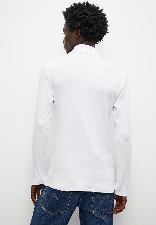 Superbalist - 2-Pack sochi slim ribbed roll neck long sleeve tee - black & white