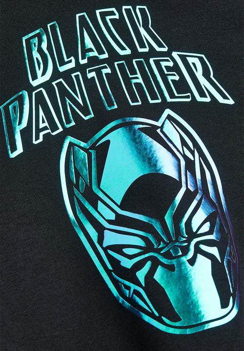 H&M - Printed hoodie - black/black panther