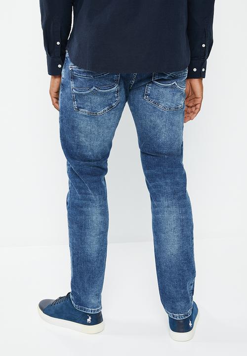 POLO - Men pjc abuja slim leg denim - light wash