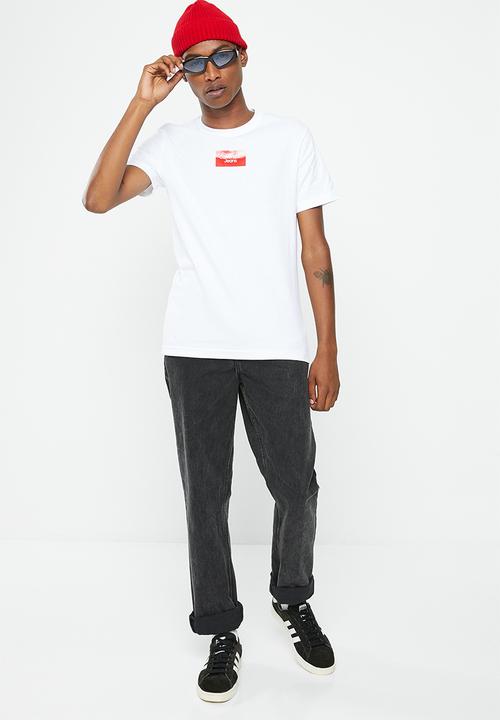 Calvin Klein - Small center box tee - bright white