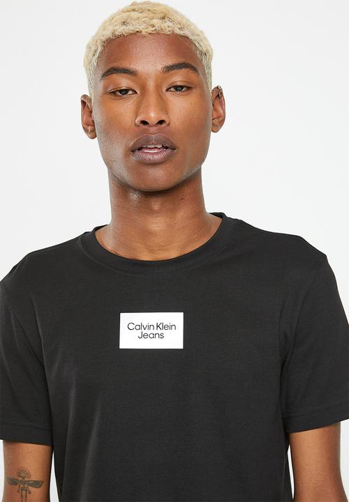 Calvin Klein - Small center box tee - ck black