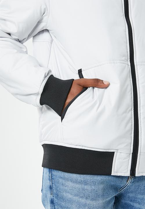 Calvin Klein - Padded harrington jacket - ghost grey