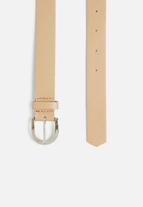 Superbalist - Thinny two pack pu belts - pink & beige