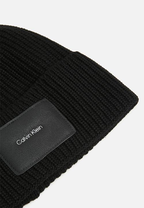 Calvin Klein - Ck patch beanie - ck black