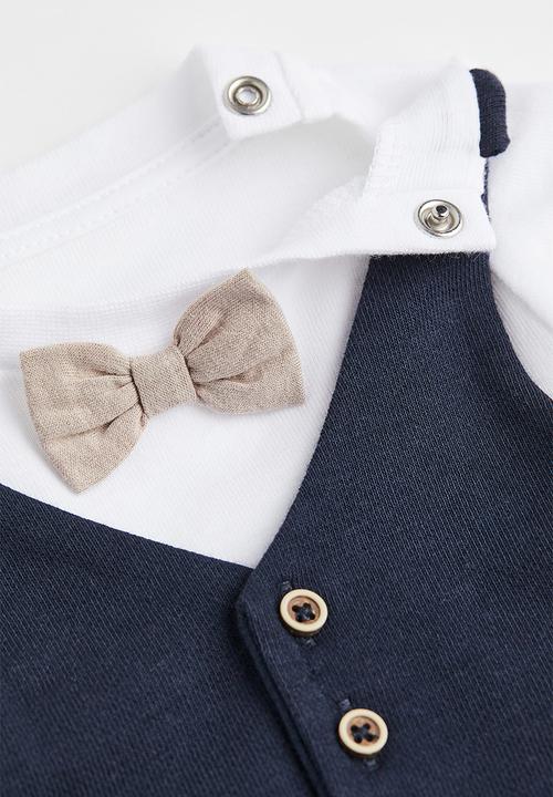 H&M - 2-Piece cotton set - navy blue/white