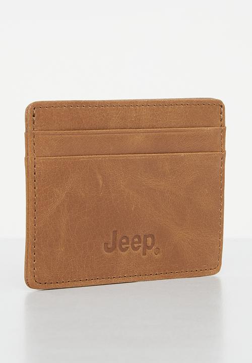 JEEP - Leather cardholder - choc