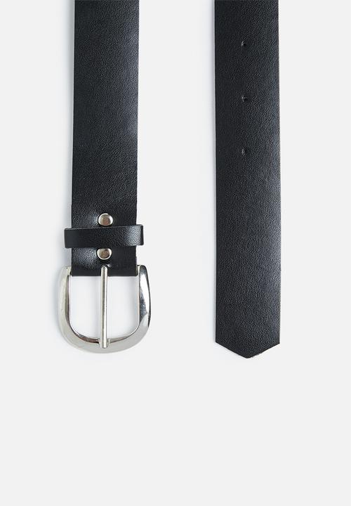 Superbalist - Chase two pu belts - black/brown 