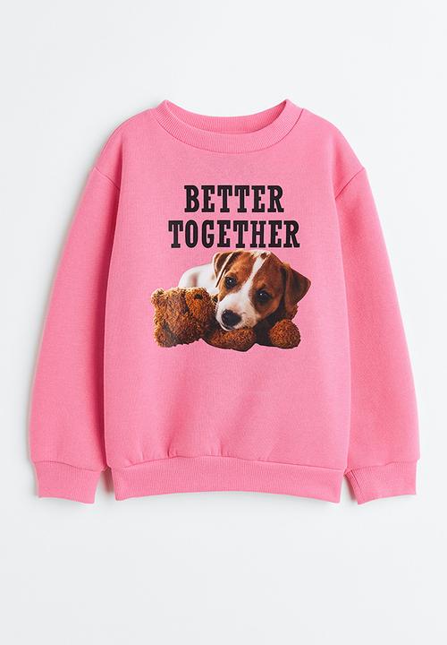 H&M - Printed sweatshirt - pink/better together