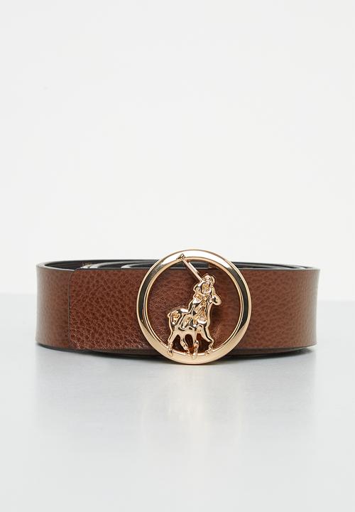 POLO - Andrea reversible belt - cream & tan