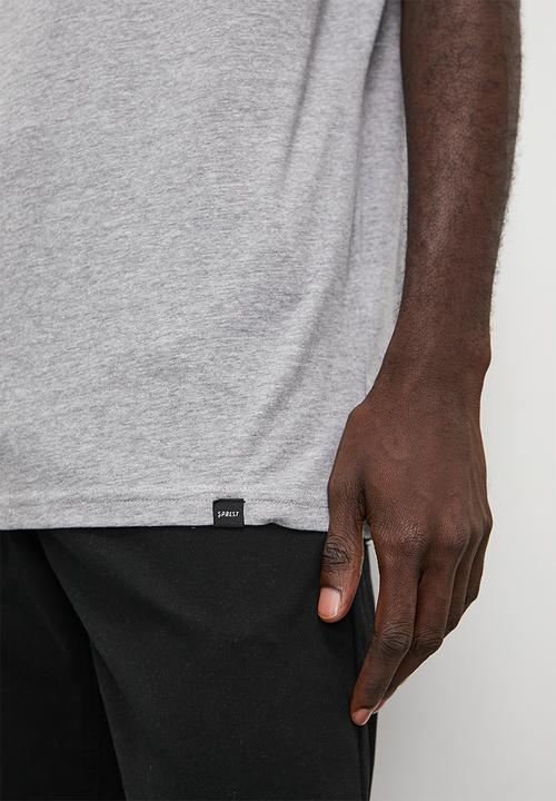 Superbalist - Aaron relaxed fit organic crew neck tee - grey melange