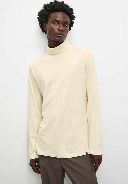 Superbalist - Milan long sleeve roll neck tee - ecru