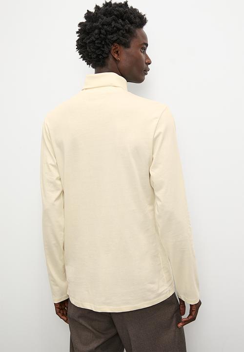Superbalist - Milan long sleeve roll neck tee - ecru