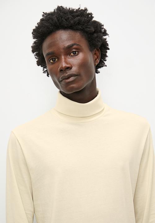 Superbalist - Milan long sleeve roll neck tee - ecru