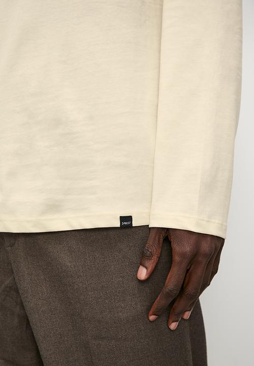 Superbalist - Milan long sleeve roll neck tee - ecru