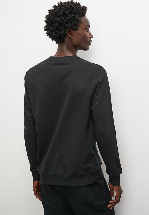 Superbalist - Brewer nasa crew sweat top - black