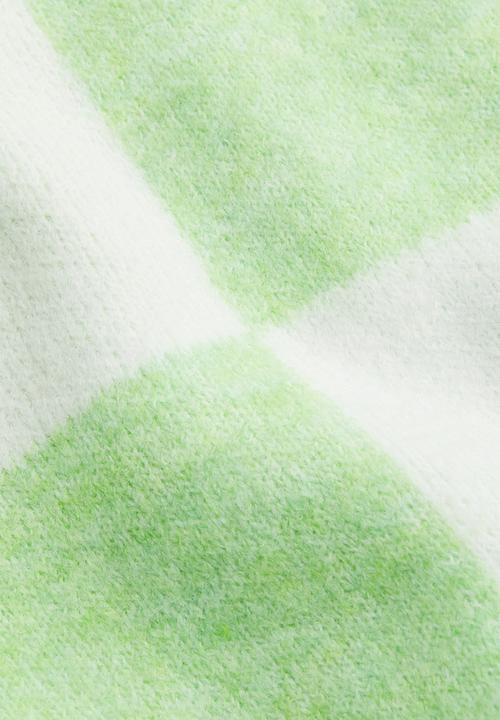 H&M - Jacquard-knit jumper - light green/checked