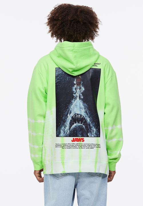 H&M - Relaxed fit hoodie - bright green/jaws