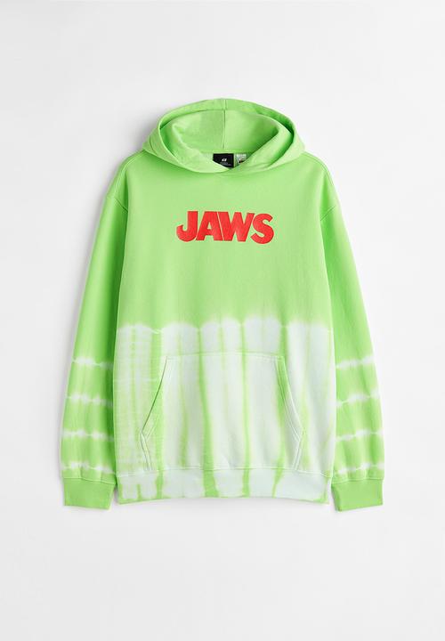 H&M - Relaxed fit hoodie - bright green/jaws