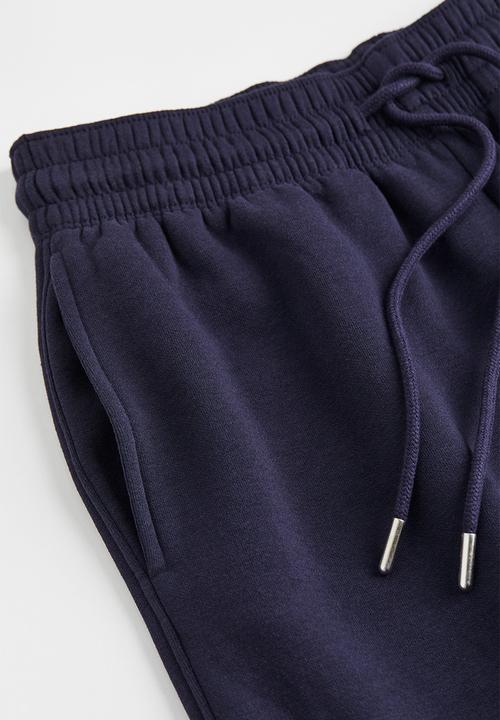 H&M - Cotton-blend sweatpants - navy blue
