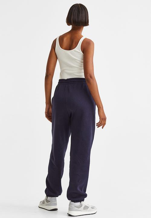 H&M - Cotton-blend sweatpants - navy blue
