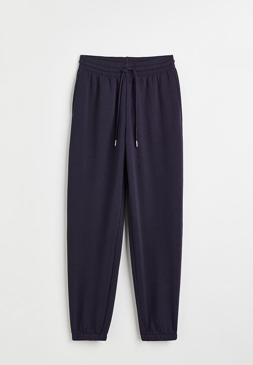 H&M - Cotton-blend sweatpants - navy blue